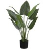 Monarch Specialties Artificial Plant 37 inch Tall Aureum Tree Indoor Faux Fake Floor Greenery Potted Real Touch Decorative Green Leaves Black Pot - 2 of 4