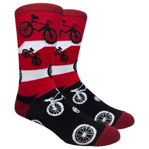 Bicycle Pattern Socks from the Sock Panda (Men's Sizes, Adult Large) - 1 of 3
