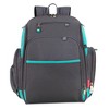 Fisher-Price Kaden Backpack Diaper Bag - Aqua/Gray - 2 of 4