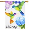 Briarwood Lane House Flag 40x28 For Outdoor Hummingbirds and Hydrangeas Spring Burlap For Spring House Flag - 2 of 4