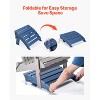 VEVOR Adirondack Ottoman, 15.7L x 18.9W x 13H Inch HDPE Plastic Folding Adirondack Ottoman, Weather-Resistant Foot Rest for Adirondack Chair, Blue - 4 of 4