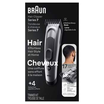 Braun Series 7 HC7390 Men's Rechargeable 17-Setting Hair Clipper + 2 Attachment Combs