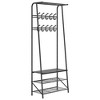 Coat Rack, 4-In-1 Hall Tree, Entryway Shoe Bench Coat Standwith Metal Frame, 3-Tier Shelf and 10 Hooks for Entryway,Hallway, Bedroom - 4 of 4
