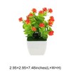 Unique Bargains Realistic Artificial Plants Eucalyptus & Lotus Arrangement Plastic 2.95"x2.95"x7.48" 1 Pcs - 3 of 4