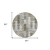 Brown Beige And Gray Geometric Washable Indoor Outdoor Area Rug - 3 of 4