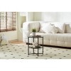 HDZNVF Small Round Side Table, 2 Tiers Farmhouse End Table, Accent Tables For Small Spaces, Black - 2 of 4