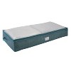 Simplify 40 x 18 x 6 2pk Under Bed Storage Bags Dusty Blue: Underbed Storage Containers with Handles, Folds Flat - 2 of 4
