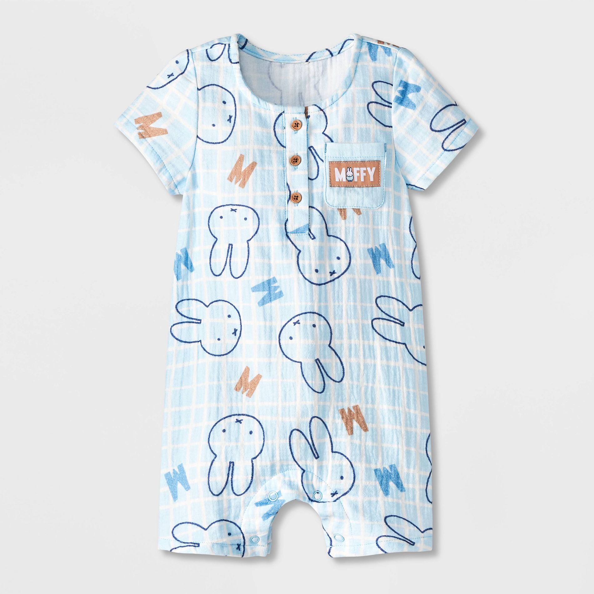 Baby Boys' Miffy Printed Romper - Blue