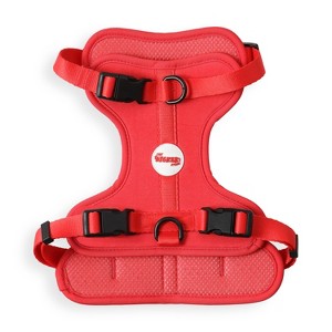 THE LICKER STORE Arlo Adjustable Soft Padded No Pull Pet Harness with 3 Buckles and 3 Leash Clips - 1 of 4