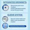 Swimline Hydrotools Silver King Heavy Duty Winter Pool Cover for 18 x 36 Ft Inground Swimming Pools, Rectangular Design, Silver/Black - 3 of 4
