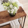 Narrow Console Table with Engineered Wood Shelf and Metal Frame, Small Entryway Sofa Table for Living Room, Foyer, Bedroom, Behind Couch - 3 of 4