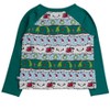 RuggedButts Boys Long Sleeve Raglan Henley Tee - Festive Fair Isle, 3-6m - 2 of 2