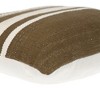 Parkland Collection,Transitional Striped Square Pillow - 4 of 4