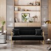 Yaheetech Modern Upholstered Sofa Couch with 2 Pillows for Bedroom, Home Office, Studio - 2 of 4
