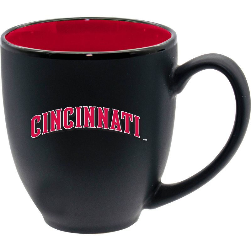 MLB Cincinnati Reds 15oz Inner Color Black Coffee Mug, 2 of 4