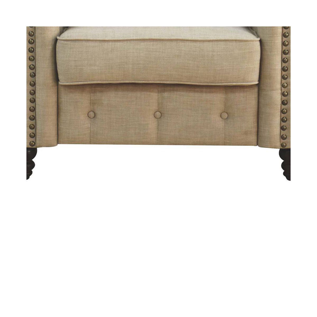Acme Furniture Aurelia Accent Chairs Beige Linen - thumbnail 3