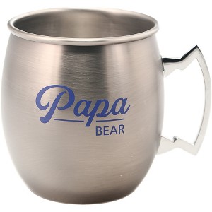 Pavilion Gift Company - Papa Bear - 20 oz Stainless Steel Moscow Mule - Drinkware - 1 of 4