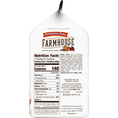 Pepperidge Farm Farmhouse Thin &#38; Crispy Milk Chocolate Chip Cookies - 6.9oz