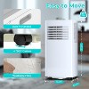 R.W.FLAME 8,000 BTU Portable AC, 3-in-1 Unit with 4 Modes, Timer, LED Display, Remote & Install Kit, for Bedroom/Living Room/Office, White. - 2 of 4