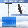 Snow Shovel with Wheels, 29.1" W x 19.3" H Heavy Duty Snow Pusher for Driveway, Ergonomic Snow Pusher Shovel with Snow Removal - 4 of 4