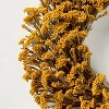 21.25" Preserved Golden Yarrow Fall Wreath - Hearth & Hand™ with Magnolia - 3 of 4