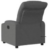 vidaXL Massage Recliner Chair Dark Grey - 4 of 4