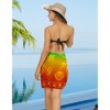 LA LEELA Women's Beachwear Summer Bikini Wraps Beach Wrap Swimwear Swim Cover Up Skirt Swimsuit Sarong Coverups for Women One Size Multi,Fish - 2 of 4