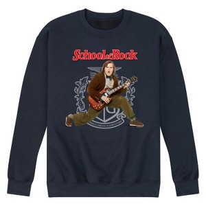 Men's - School of Rock - Dewey Finn Playing the Guitar Graphic Fleece Sweatshirt - 1 of 4