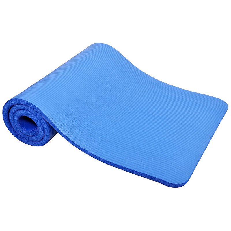 BalanceFrom GoCloud 71" x 24" All-Purpose 1-Inch Extra Thick Double-Sided Non-Slip High Density Anti-Tear Exercise Yoga Mat with Carrying Strap, 2 of 7