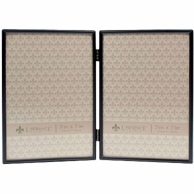 Lawrence Frames 5x7 Hinged Double Simply Black Picture Frame 660057D