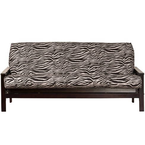 Zebra futon cover takes dorm room to the wild side 