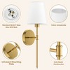SUGIFT Set of 2 Modern LED Wall Lights Contemporary Wall Sconces for Home - 4 of 4