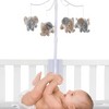 Bedtime Originals Elephant Love Musical Baby Crib Mobile Soother Toy - Gray - 2 of 4