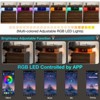 Hommpa Modern LED Nightstand with Wireless Charging Station & 2 Drawers - 2 of 4