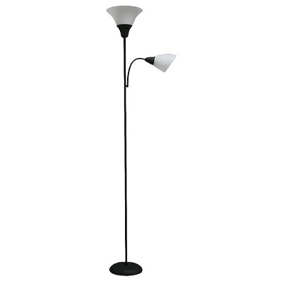 Torchiere With Task Light Floor Lamp, Lamp Shades For Floor Lamps Target