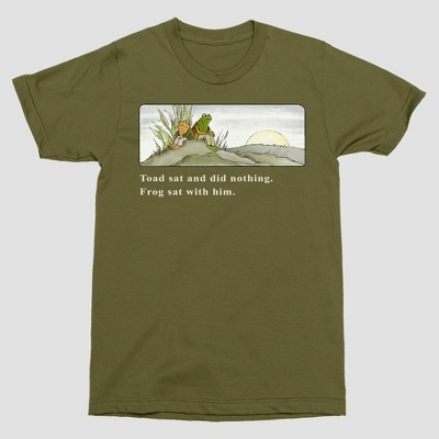 Men's Frog and Toad Short Sleeve Graphic T-Shirt - Moss Green S