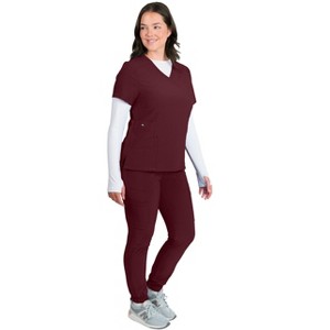 Medgear Women's 4-Way Stretch 12-Pocket Jogger Set - 1 of 4