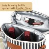 Tirrinia 2 Bottle Wine Tote Carrier, Leakproof & Insulated Padded Versatile Wine Cooler Bag, Wine Gift Bag - 3 of 4