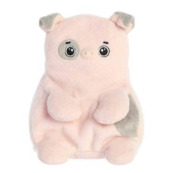 Aurora Small Purdi Pig Fluffles Whimsical Stuffed Animal Pink 6"