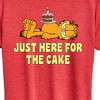 Women's - Garfield - Just Here For Cake Short Sleeve Graphic T-Shirt - 2 of 4