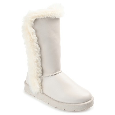 Journee Collection Womens Cleeo Round Toe Pull On Winter Boots
