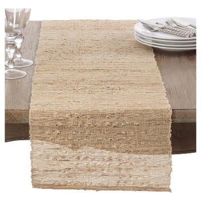 brown table runner