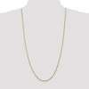Black Bow Jewelry 2.5mm 10k Yellow Gold Diamond Cut Hollow Rope Chain Necklace - 2 of 4
