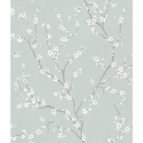 Roommates 28 2 Cherry Blossom P S Wallpaper Blue Target