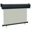 vidaXL Balcony Side Awning Grey Steel, Aluminum, Polyester 33.5 x 98.4 in - 3 of 4