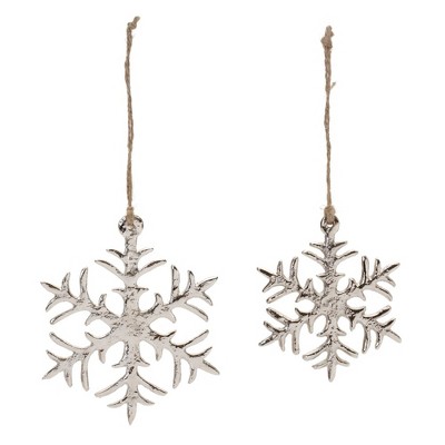Melrose Metal Snowflake Ornament (Set of 12)