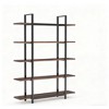 Gulches 5-Tier Bookshelf, Open Etagere Bookcase Storage Display Rack for Living Room - 2 of 4