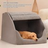 Indoor Dog Bed House ¨C Cozy Memory Foam Pet House for Large Dogs, Soft Removable Cushion - 2 of 4