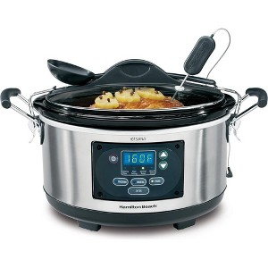 Hamilton Beach 33967 - Set 'n Forget 6-Quart Programmable Slow Cooker - 1 of 4