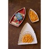 Boat-Shaped Ceramic Platters – Coastal Dining Set of 2 by Kalalou - 4 of 4